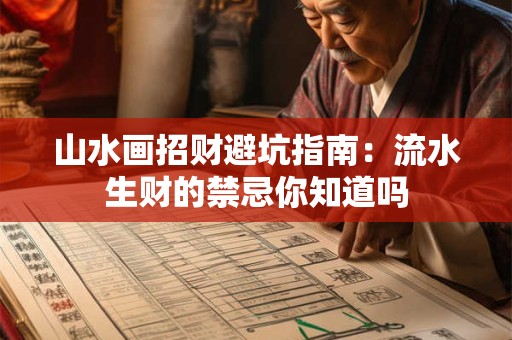 山水画招财避坑指南：流水生财的禁忌你知道吗