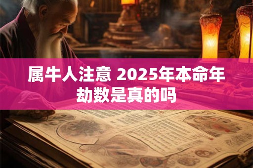 属牛人注意 2025年本命年劫数是真的吗