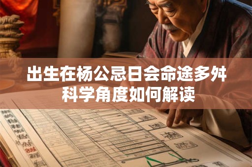 出生在杨公忌日会命途多舛 科学角度如何解读