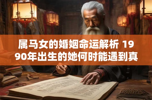 属马女的婚姻命运解析 1990年出生的她何时能遇到真爱