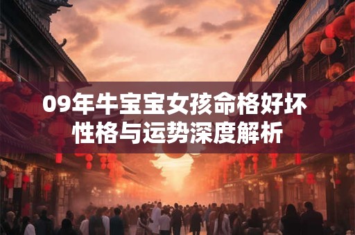 09年牛宝宝女孩命格好坏 性格与运势深度解析