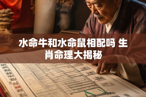 水命牛和水命鼠相配吗 生肖命理大揭秘