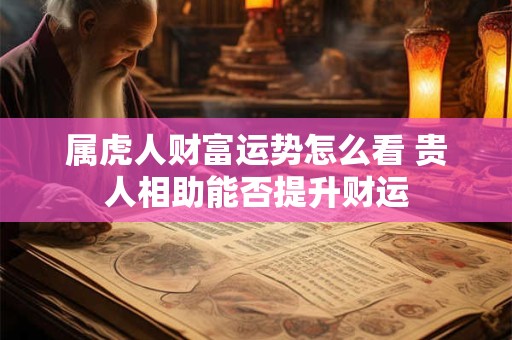 属虎人财富运势怎么看 贵人相助能否提升财运
