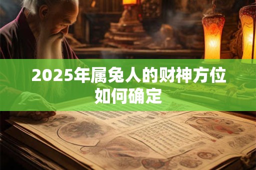 2025年属兔人的财神方位如何确定