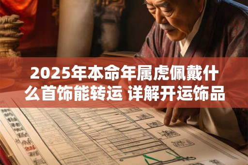 2025年本命年属虎佩戴什么首饰能转运 详解开运饰品