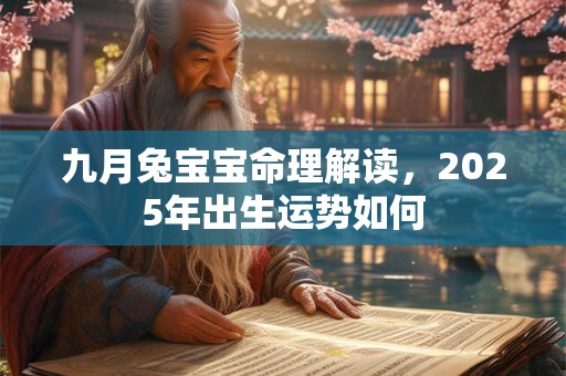 九月兔宝宝命理解读，2025年出生运势如何