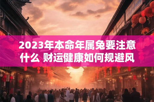 2023年本命年属兔要注意什么 财运健康如何规避风险