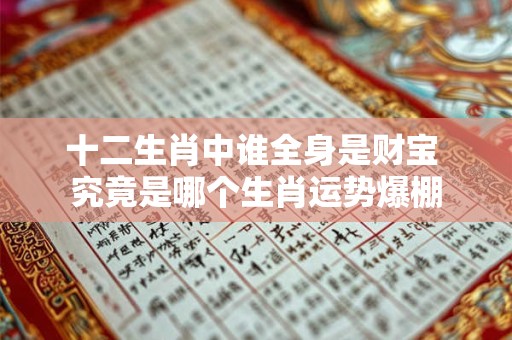 十二生肖中谁全身是财宝 究竟是哪个生肖运势爆棚