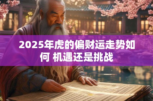 2025年虎的偏财运走势如何 机遇还是挑战