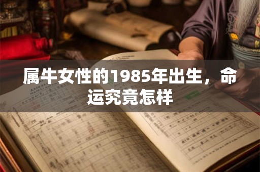 属牛女性的1985年出生，命运究竟怎样