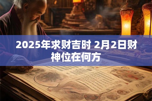 2025年求财吉时 2月2日财神位在何方