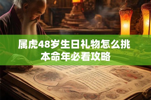 属虎48岁生日礼物怎么挑 本命年必看攻略