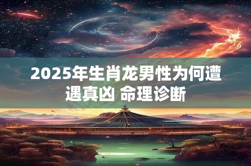 2025年生肖龙男性为何遭遇真凶 命理诊断