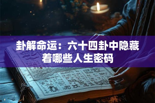 卦解命运：六十四卦中隐藏着哪些人生密码