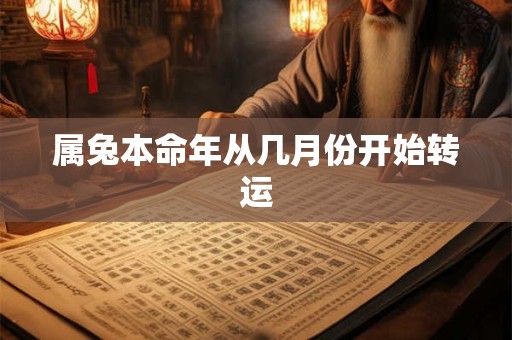属兔本命年从几月份开始转运