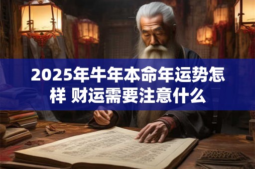 2025年牛年本命年运势怎样 财运需要注意什么