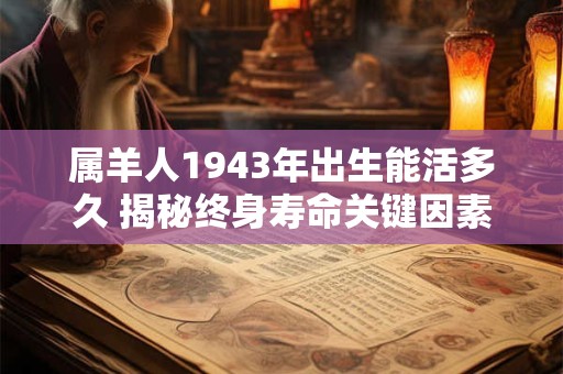 属羊人1943年出生能活多久 揭秘终身寿命关键因素