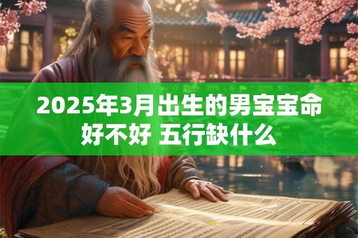 2025年3月出生的男宝宝命好不好 五行缺什么