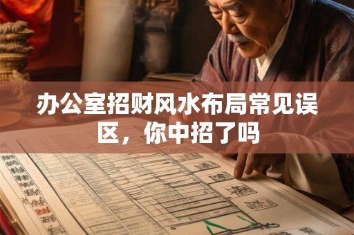 办公室招财风水布局常见误区，你中招了吗