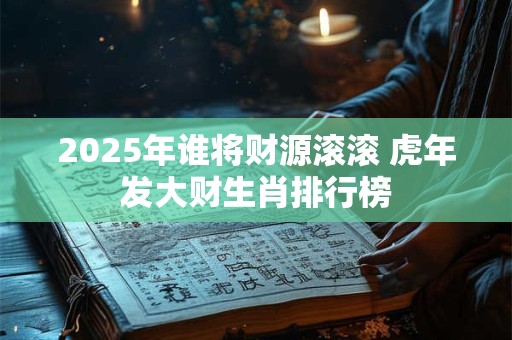 2025年谁将财源滚滚 虎年发大财生肖排行榜