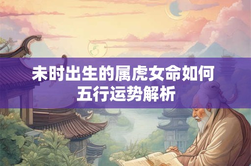 未时出生的属虎女命如何 五行运势解析
