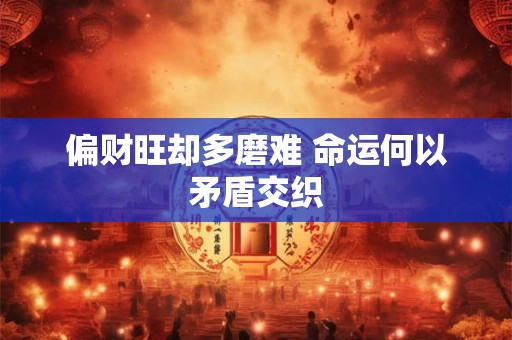 偏财旺却多磨难 命运何以矛盾交织