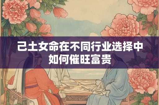己土女命在不同行业选择中如何催旺富贵