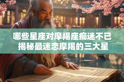 哪些星座对摩羯座痴迷不已 揭秘最迷恋摩羯的三大星座