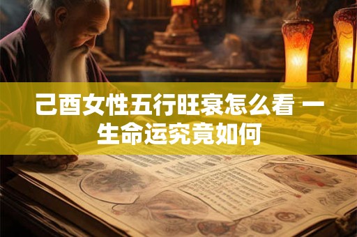 己酉女性五行旺衰怎么看 一生命运究竟如何