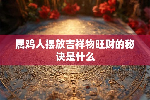 属鸡人摆放吉祥物旺财的秘诀是什么