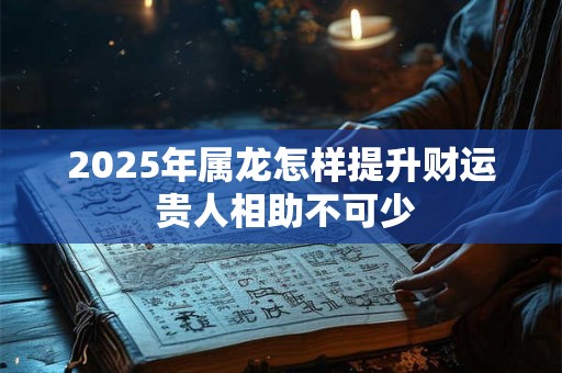2025年属龙怎样提升财运 贵人相助不可少