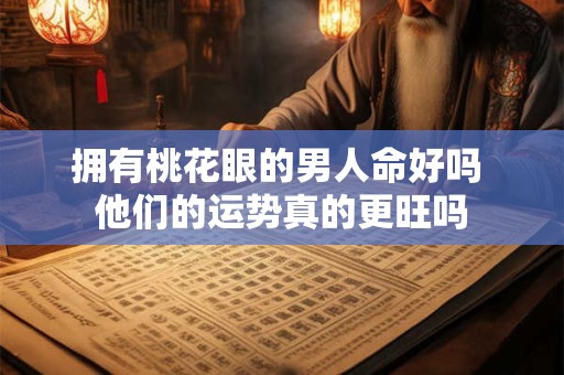 拥有桃花眼的男人命好吗 他们的运势真的更旺吗