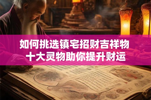 如何挑选镇宅招财吉祥物 十大灵物助你提升财运