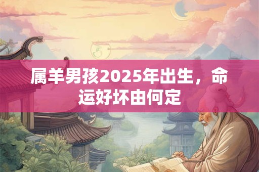 属羊男孩2025年出生，命运好坏由何定