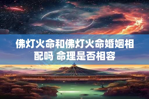 佛灯火命和佛灯火命婚姻相配吗 命理是否相容