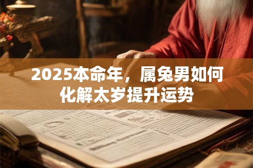 2025本命年，属兔男如何化解太岁提升运势
