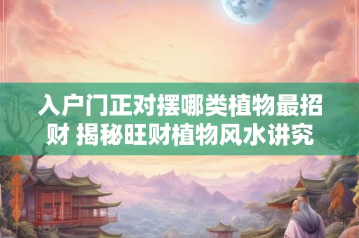 入户门正对摆哪类植物最招财 揭秘旺财植物风水讲究