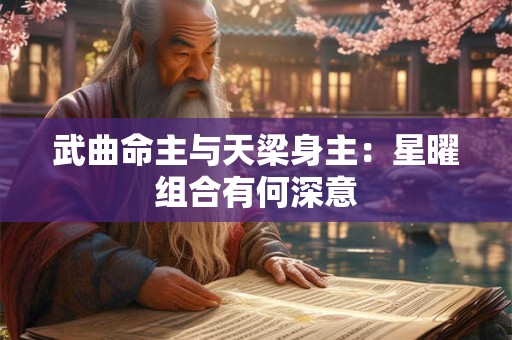 武曲命主与天梁身主：星曜组合有何深意