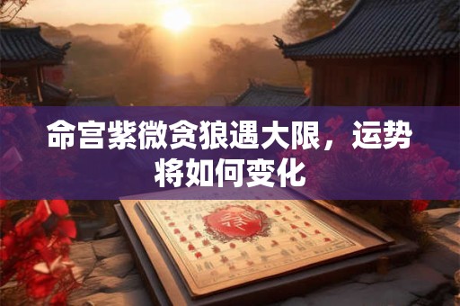 命宫紫微贪狼遇大限，运势将如何变化