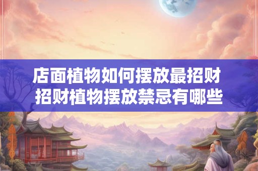 店面植物如何摆放最招财 招财植物摆放禁忌有哪些