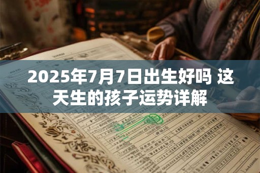 2025年7月7日出生好吗 这天生的孩子运势详解