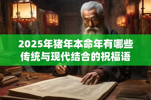 2025年猪年本命年有哪些传统与现代结合的祝福语