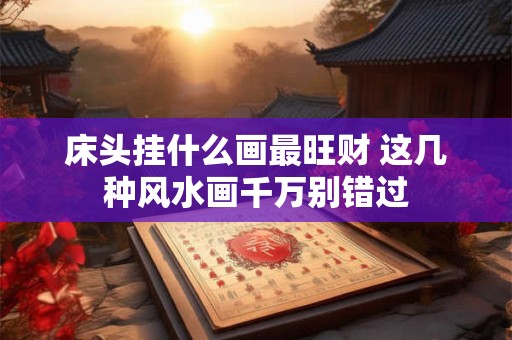 床头挂什么画最旺财 这几种风水画千万别错过