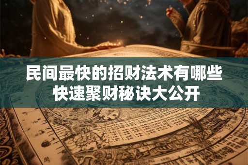 民间最快的招财法术有哪些 快速聚财秘诀大公开