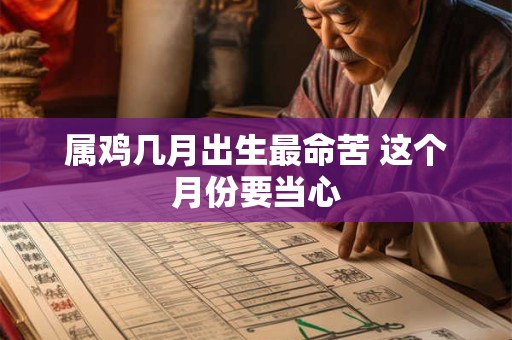 属鸡几月出生最命苦 这个月份要当心