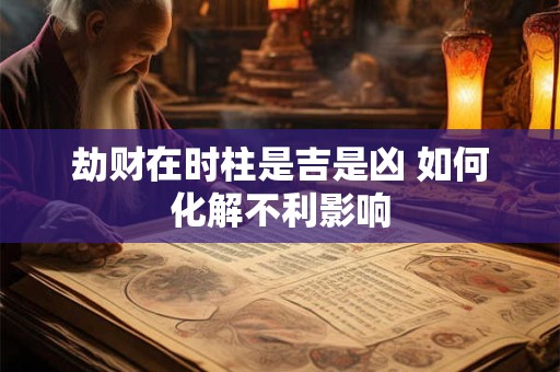 劫财在时柱是吉是凶 如何化解不利影响