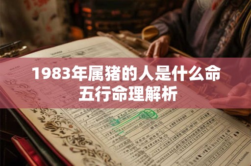 1983年属猪的人是什么命 五行命理解析