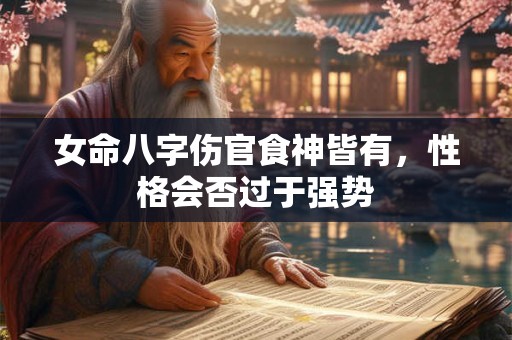 详细阅读:女命八字伤官食神皆有,性格会否过于强势 女命八字伤官食神皆有,性格会否过于强势