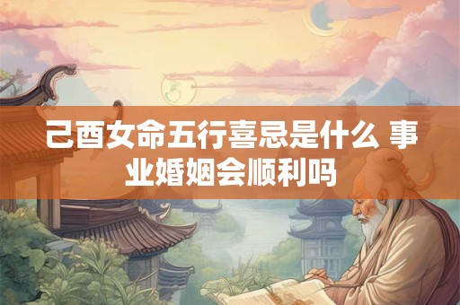 己酉女命五行喜忌是什么 事业婚姻会顺利吗