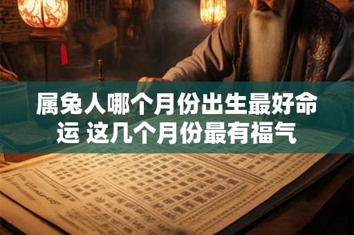 属兔人哪个月份出生最好命运 这几个月份最有福气